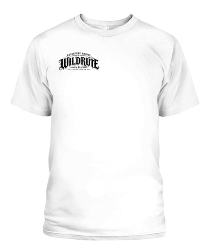 WILDRUTE Chopper Tee, white, front