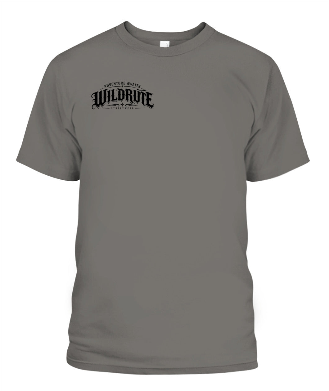 WILDRUTE Chopper Tee, grey, front